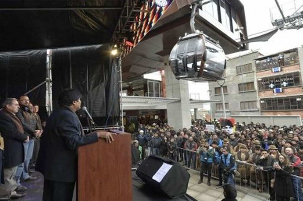 La Paz: Evo inaugura Línea Café del Teleférico